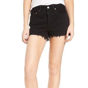 Levi's® 501® High Rise Denim Shorts (Darkest Hour)